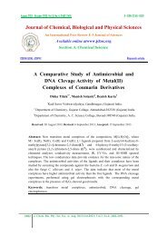 A Comparative Study of Antimicrobial and DNA Clevage Activity of ...