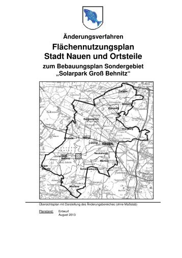 Flächennutzungsplan Stadt Nauen und Ortsteile