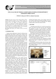 fem analysis of pedicle screw-bone interfacefor ... - Daaam.com