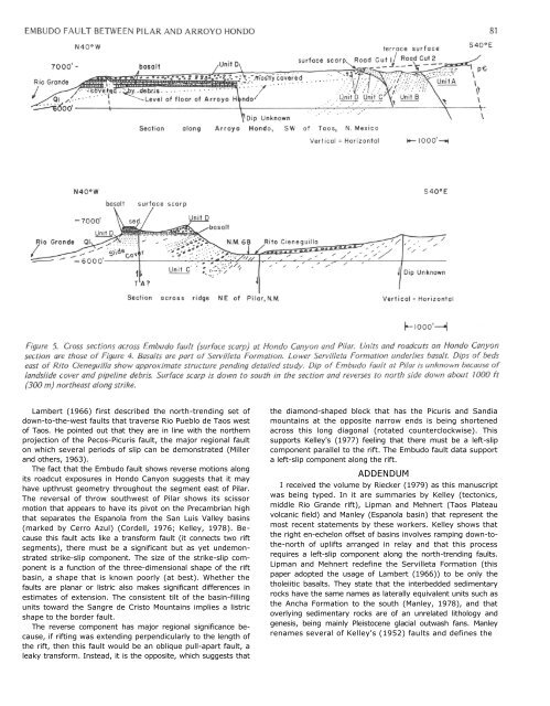 The Embudo Fault between Pilar and Arroyo Hondo, New Mexico ...