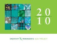 PDF Quilt Project Cover - Parkinson's Disease Foundation