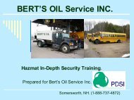 BERT'S OIL Service INC. - NEIWPCC