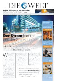 Der Strom kommt aus der Steckdose