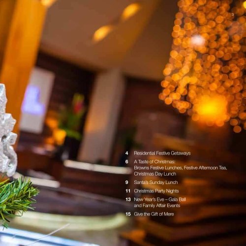 festive brochure - The Mere Golf Resort & Spa