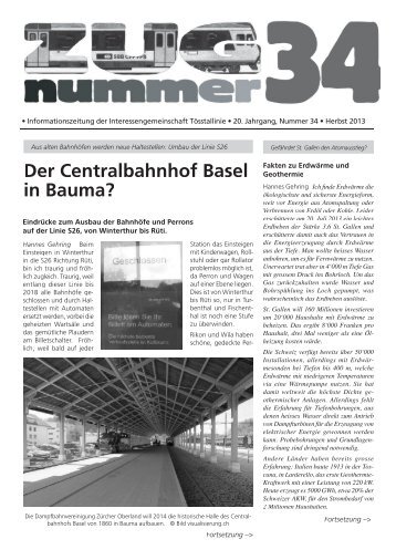 Der Centralbahnhof Basel in Bauma? - IG Tösstallinie