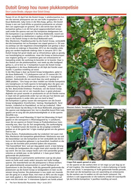 Die Plaaswerker • The Farmworker - AMG Media & Promotions