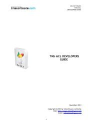TMS mCL DEVELOPERS GUIDE - TMS Software