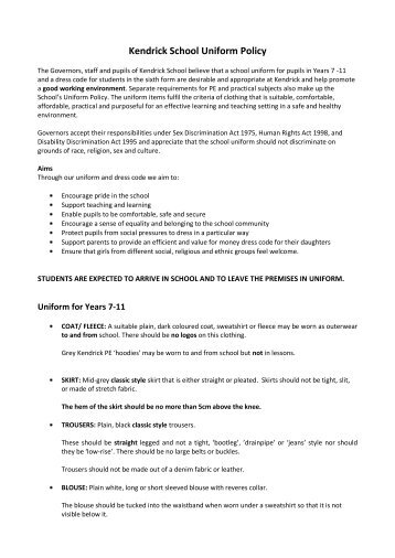 Kendrick School - Uniform Policy.pdf