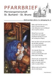 PFARRBRIEF - St. Burkard, Würzburg