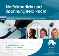 Notfallmedizin und Spannungsfeld Recht - Österreich