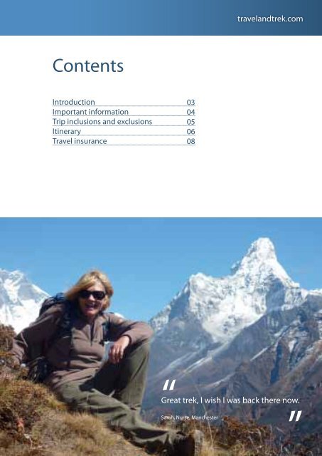 Everest Trekking Experience - Travel and Trek