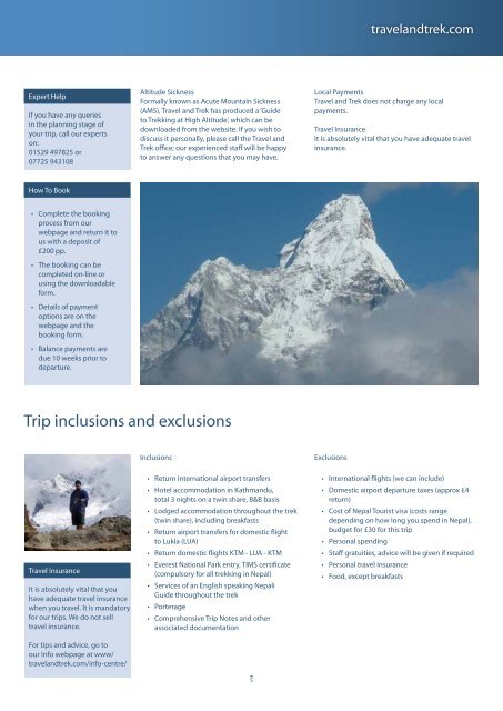 Everest Trekking Experience - Travel and Trek