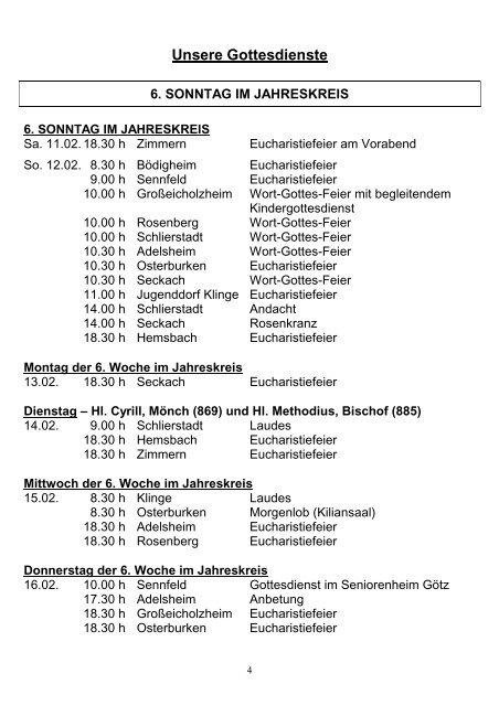 Nr. 3 12. Februar bis 11. März 2012 - Seelsorgeeinheit Adelsheim ...