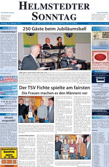 HELMSTEDTER SONNTAG HELMSTEDTER ... - ViP 4 Helmstedt