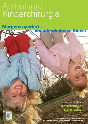 Aktuelle Broschüre des BNKD zum Thema: Verletzungen bei Kindern