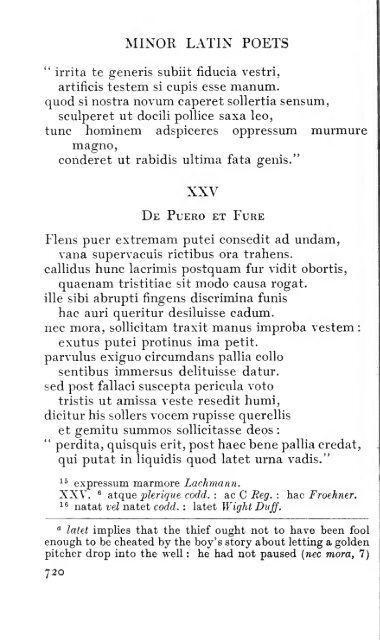 Minor Latin poets; with introductions and English translations