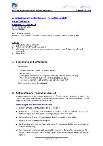 Protokoll 02.06.2012 - Gemeinde Kaunertal