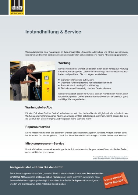 Druckluft- Aufbereitung - Schneider-Airsystems