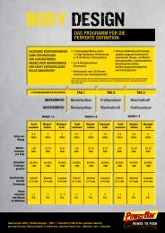 Trainingsplan Muskeldefinition - Sport Buck GmbH