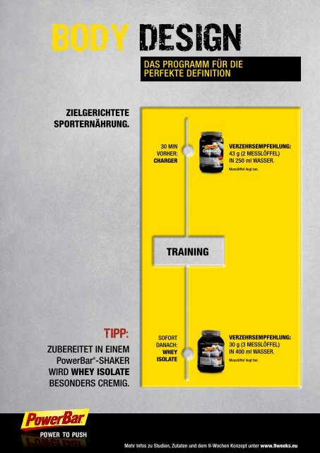 Trainingsplan Muskeldefinition - Sport Buck GmbH