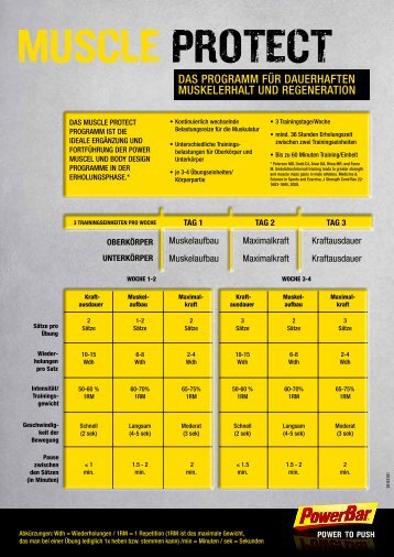 Trainingsplan Muskelerhalt - Sport Buck GmbH