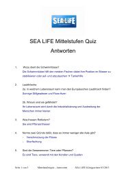 Antworten - Sea Life