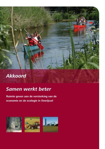 Akkoord Samen werkt beter mei 2013 - Provincie Overijssel