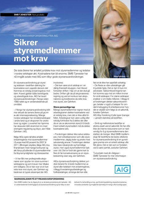 SMB Magasin 3/2013 - SMB Tjenester AS