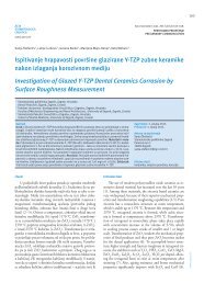 Ispitivanje hrapavosti površine glazirane Y-TZP zubne keramike ...