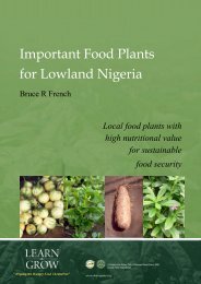 Important Food Plants for Lowland Nigeria - Learn Grow