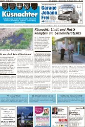 Küsnacht: Lindt und Matti kämpfen um ... - Lokalinfo AG