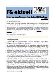 fg aktuell 2/2013 - Finanzgericht Baden-Württemberg