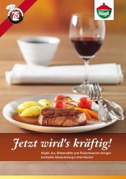 Jetzt wird's kräftig! - bei Hügli Food Service