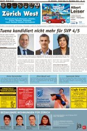Tuena kandidiert nicht mehr für SVP 4/5 - Lokalinfo AG