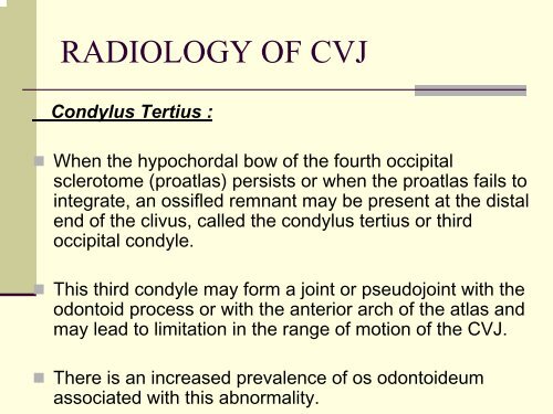 RADIOLOGY OF CVJ(NORMAL V