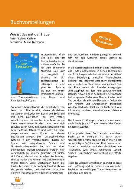 Königskinder-Zeitung - Kinderhospiz Königskinder