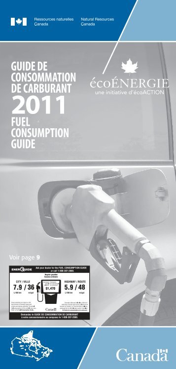 Guide de consommation de carburant 2011 - OEE - Ressources ...