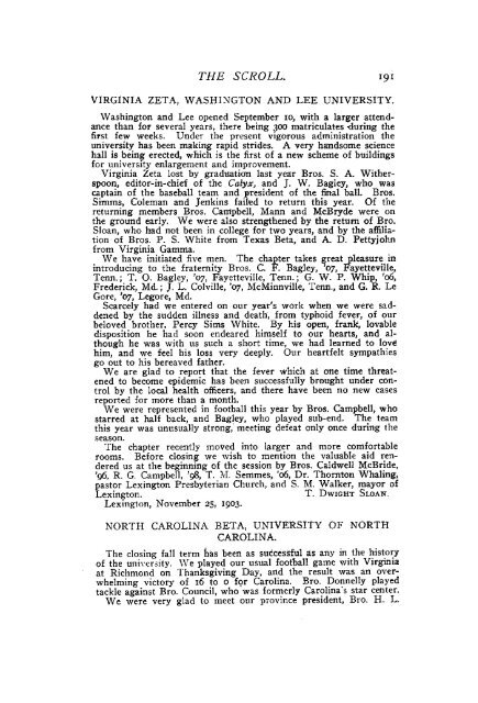 1903-04 Volume 28 No 1–5 - Phi Delta Theta Scroll Archive