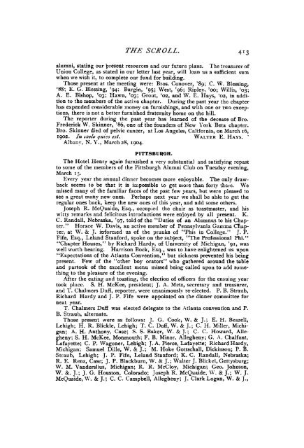 1903-04 Volume 28 No 1–5 - Phi Delta Theta Scroll Archive