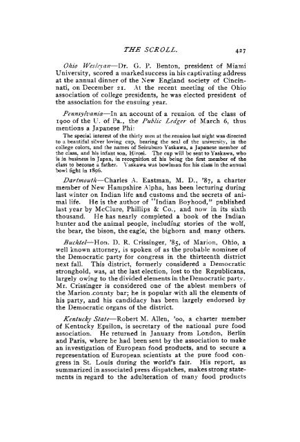 1903-04 Volume 28 No 1–5 - Phi Delta Theta Scroll Archive