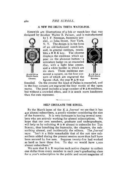 1903-04 Volume 28 No 1–5 - Phi Delta Theta Scroll Archive