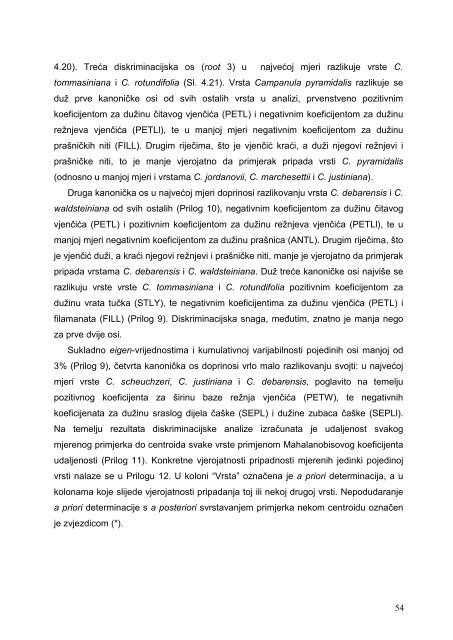 PhD download - hirc.botanic.hr, Department of Botany, Faculty of ...