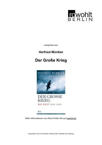 Der Große Krieg - Rowohlt