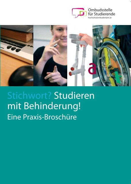 Stichwort? Studieren mit Behinderung! - Hochschulombudsmann