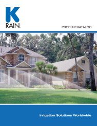 PRODUKTKATALOG Irrigation Solutions Worldwide - K-Rain