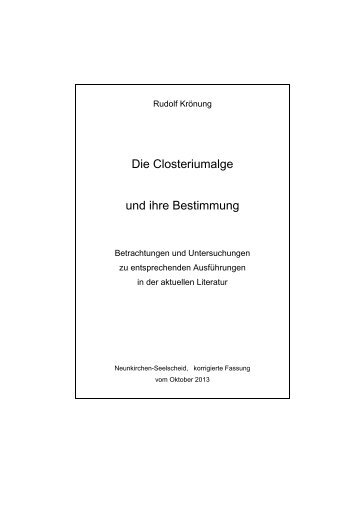 Die Closteriumalge und ihre Bestimmung - Mikroskopisches ...