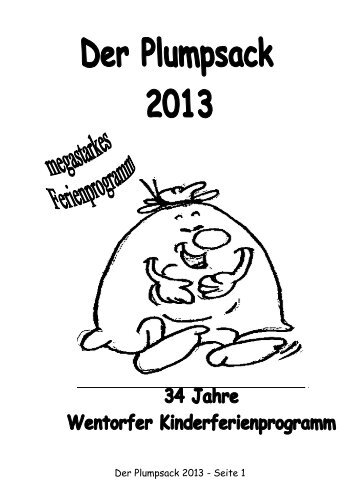 Der Plumpsack 2013 - Seite 1 - ortsjugendring-wentorf.de