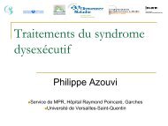 Traitement du syndrome dysexécutif - Philippe Azouvi - ampra