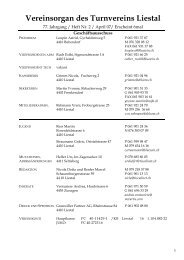 Vereinsorgan des Turnvereins Liestal - Home: Turnverein Liestal