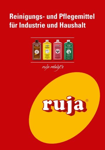 Reinigungs- und Pflegemittel für Industrie und Haushalt - ruja